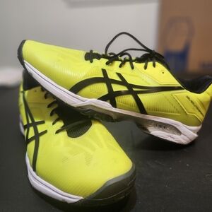 Asics Yellow and Black Athletic Shoes